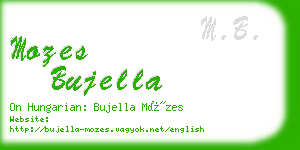 mozes bujella business card